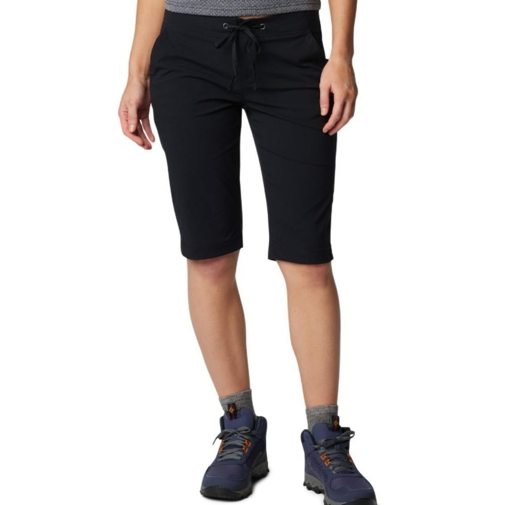 NWT Columbia Bermuda Anytime Outdoor Long Short Black Active Quick Dry - Size 2